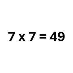 7x7=49 logo
