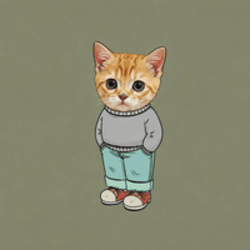 Just a chill cat logo