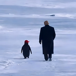 Make Penguin Great Again logo