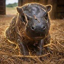 Solana The Pygmy Hippo logo