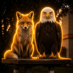 The Eagle and the Fox logo